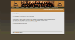 Desktop Screenshot of kirchenchor-badcamberg.de